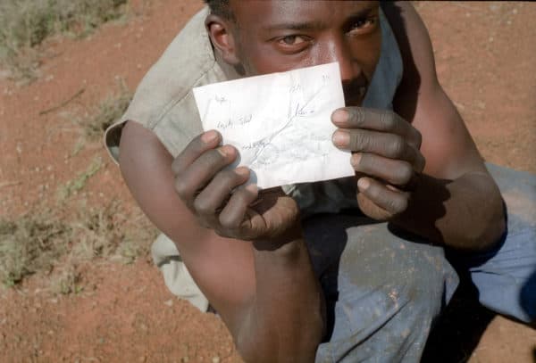 South African waste picker