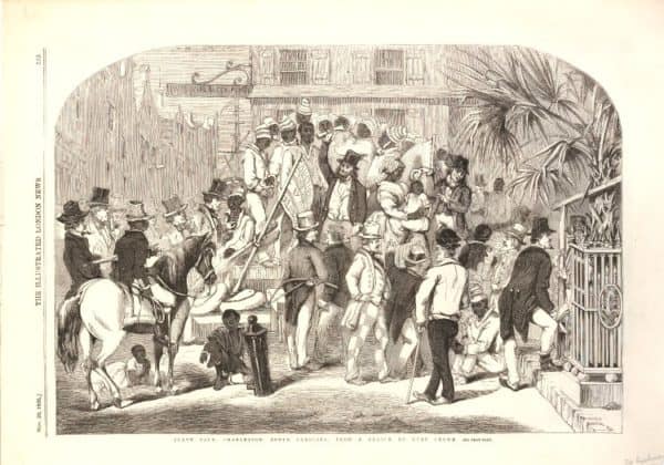 Slave sale, Charleston, South Carolina, 1856