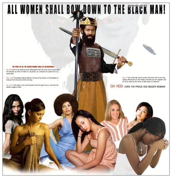 ALL WOMEN SHALL BOW DOWN TO THE BLACK MAN
