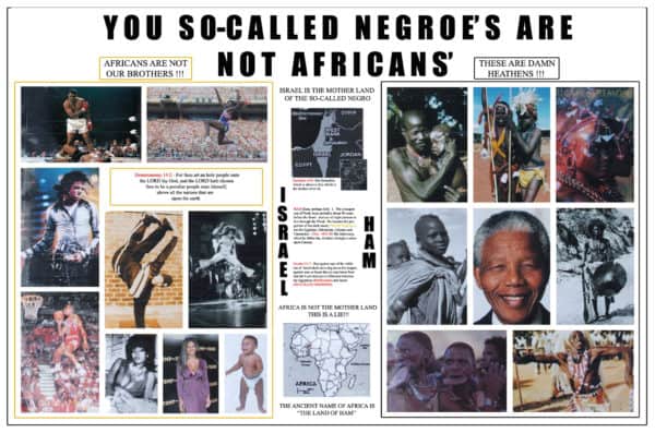 YOU SO-CALLED NEGROES ARE NOT AFRICANS