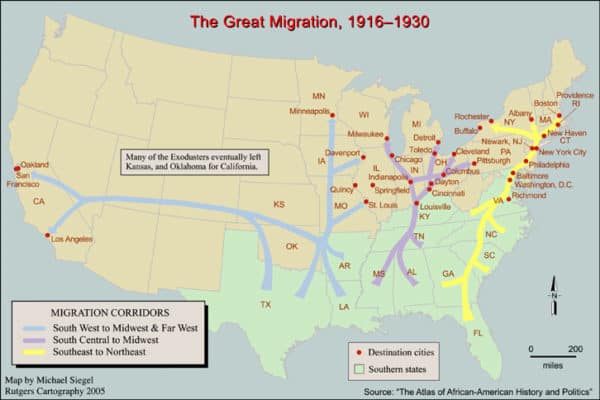 Great Migration Map