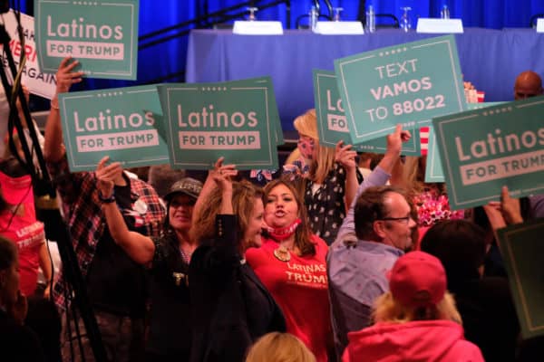 September 14, 2020, President Donald Trump holds a roundtable discussion with Latinos For Trump at the Arizona Grand Resort in Phoenix. (Credit Image: © Christopher Brown / ZUMA Wire)
