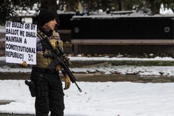 Three Percenter Protester