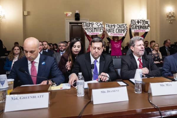 Code Pink at the Homeland Security Hearing On Anti-Semitic Domestic Terrorism