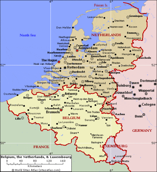 Low Countries Map