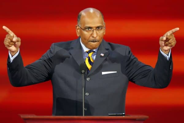 GOP Chairman Michael Steele speaks during the Republican National Convention in 2008. (Harry E. Walker / MCT) (Credit Image: © Harry E. Walker / MCT / ZUMAPRESS.com)