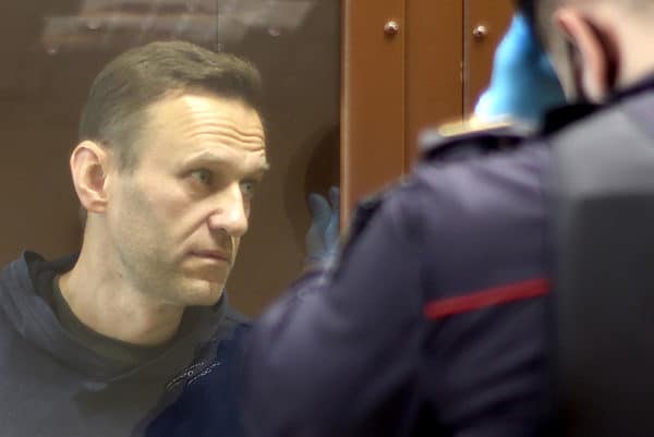 Navalny in Moscow's Babushkinsky District Court