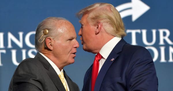 Rush Limbaugh with Donald Trump