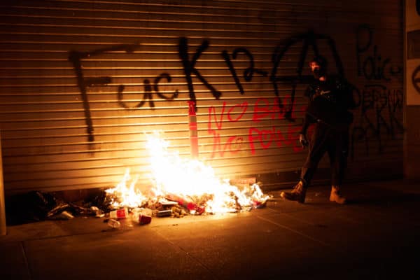 Rioter Arson Portland Oregon