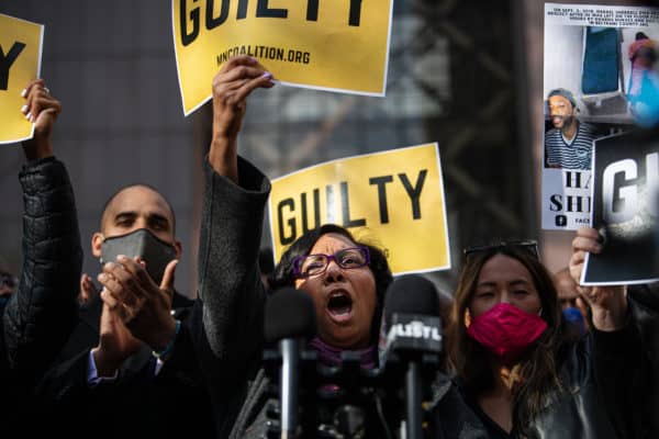 Black Woman Celebrates Guilty Verdict