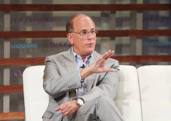 Larry Fink, CEO of BlackRock, speaks during Yahoo Finance All Markets Summit in New York, Sept. 20, 2018. (Credit Image: © Wang Ying/Xinhua via ZUMA Wire)