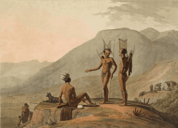 Bush-Men Hottentots armed for an Expedition