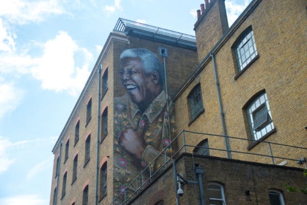 Nelson Mandela Mural in the UK