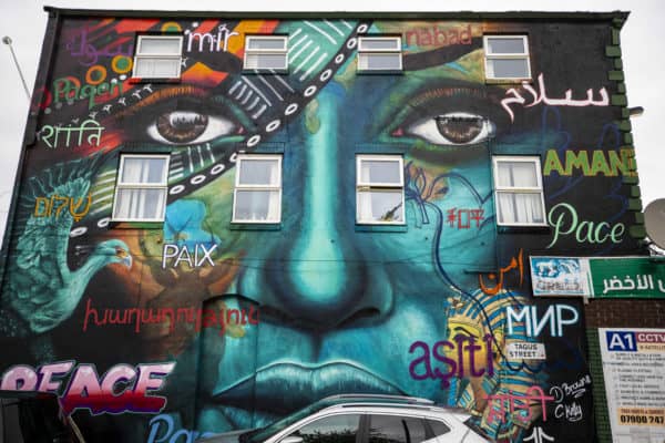 Peace Mural in Toxteth Liverpool