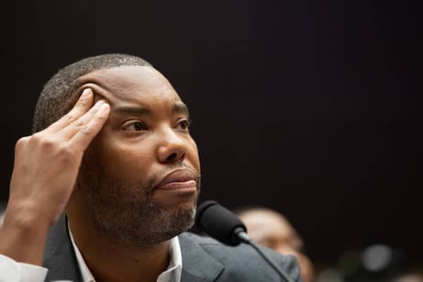 Ta-Nehisi Coates testifies about reparations for the descendants of slaves during a hearing before the House Judiciary Subcommittee on the Constitution, Civil Rights and Civil Liberties, on Capitol Hill in Washington, D.C. on Wednesday June 19, 2019. (Credit Image: © Cheriss May / NurPhoto via ZUMA Press)