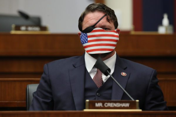 Dan Crenshaw American Flag Facemask