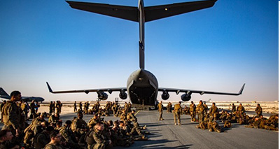 Evacuation At Hamid Karzai International Airport