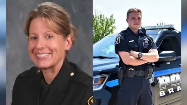 Sgt. Marlene Rittmanic and Officer Tyler Bailey