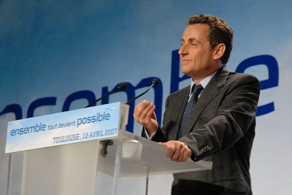 Nicolas Sarkozy in 2007. (Credit Image: Guillaume Paumier via Wikimedia)