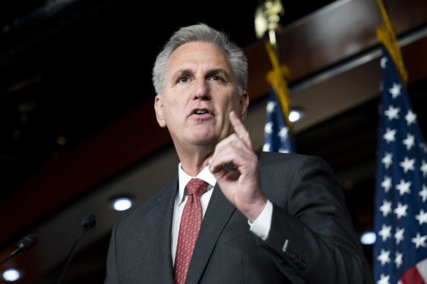 November 18, 2021, Washington, DC: House Minority Leader Kevin McCarthy (R-CA) speaking at his weekly press conference. (Credit Image: © Michael Brochstein / ZUMA Press Wire)