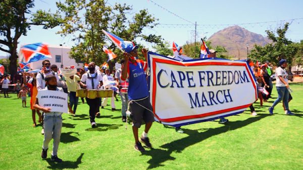 Proponents of the Cape Independence movement attending a march