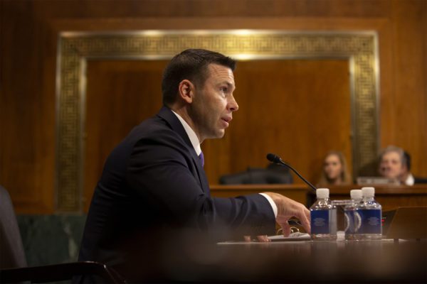 Acting Secretary of the United States Department of Homeland Security Kevin McAleenan testifies before the U.S. Senate Judiciary Committee on Capitol Hill in Washington D.C. on June 11, 2019. (Credit Image: © Stefani Reynolds / CNP via ZUMA Wire)
