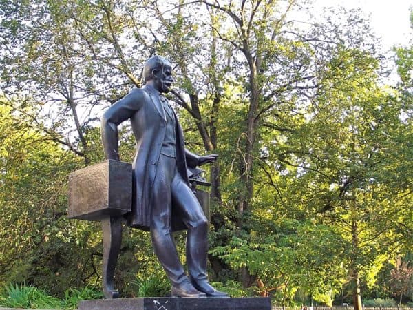 Statue of Pyotr Ilyich Tchaikovsky in Simferopol Crimea