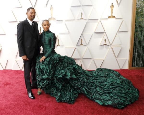 Will Smith and Jada Pinkett Smith at the 94th Academy Awards