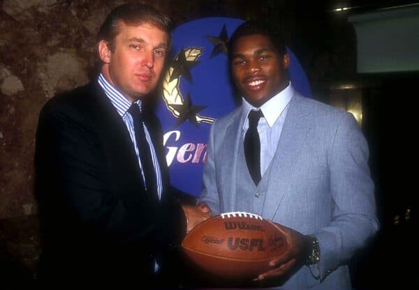 Sept. 22, 1983 – Donald Trump and Herschel Walker (Credit Image: © James Colburn / ZUMA Wire)