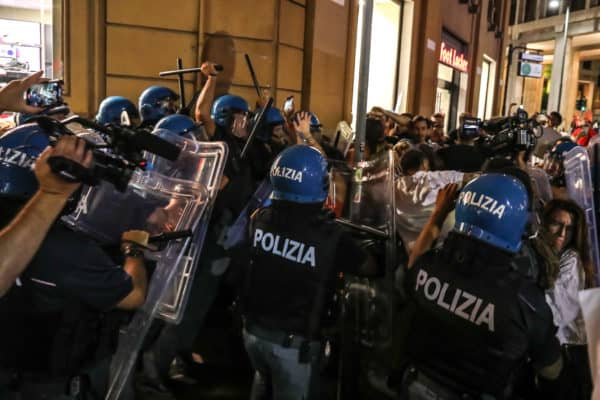 September 20, 2022, Palermo, Italy: Demonstration against Giorgia Meloni and fascist party in Palermo. (Credit Image: © Antonio Melita/Pacific Press via ZUMA Press Wire)