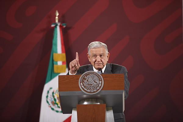 President Andres Manuel Lopez Obrador on March 14, 2023. (Credit Image: © Eyepix/NurPhoto via ZUMA Press)