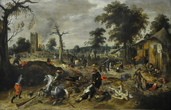 The looting of Wommelgem. Sebastian Vrancx (1625-1630)