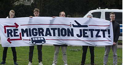 AFD Protest Against Housing For Migrants In Duesseldorf And Counter Protest